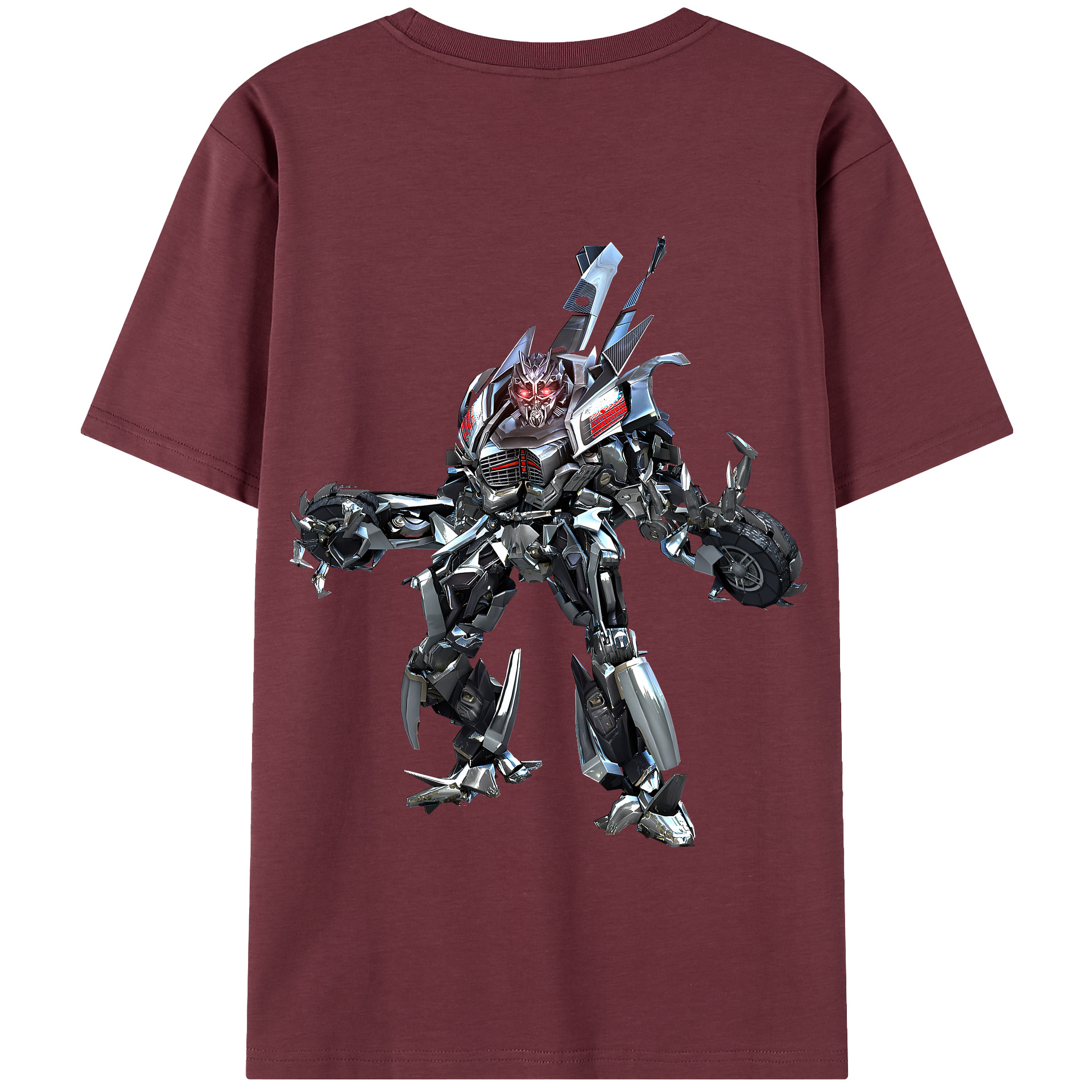 （画像用） Transformers トランスフォーマー 綿100％半袖Tシャツ（背面プリント）
